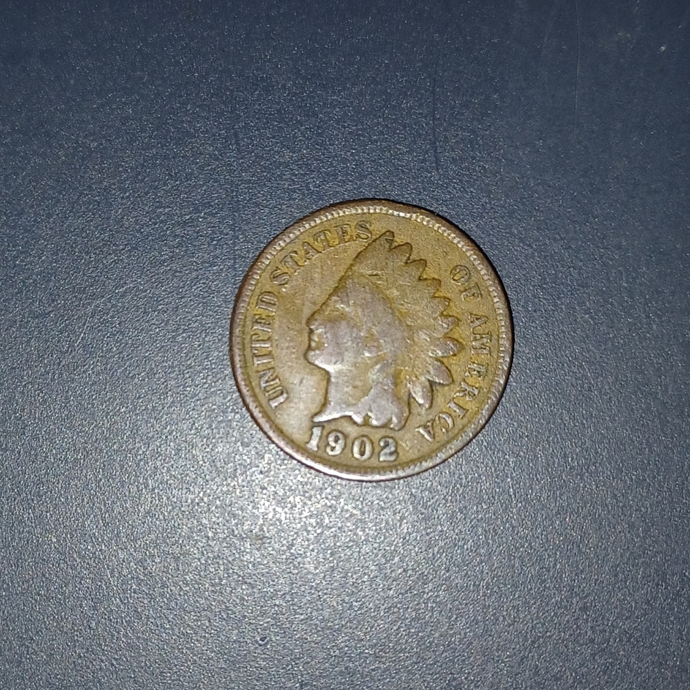 1902 Indian Head Penny Coin